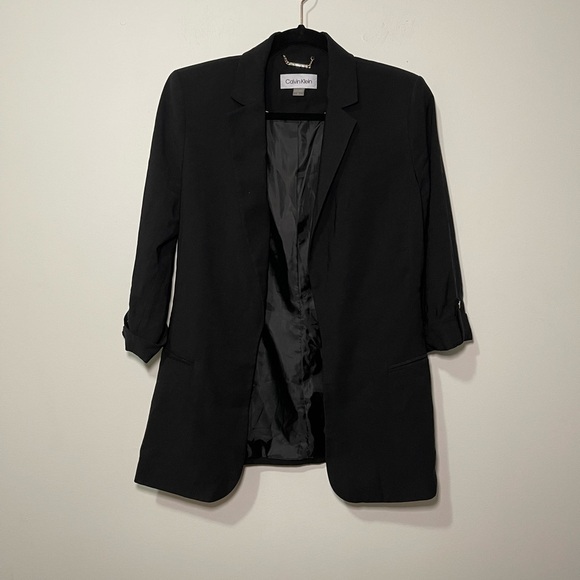 Calvin Klein Women’s Black and gold hardwear open Blazer in size US 6 - Picture 1 of 7